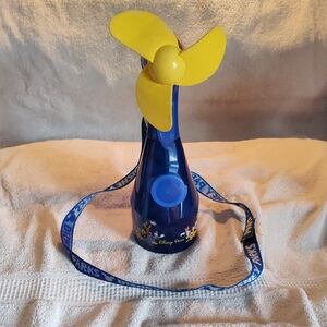 Disney Parks Blue and Yellow Fan